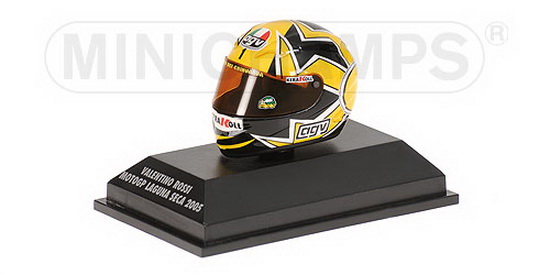 1:8 AGV HELMET V.ROSSI  MOTO GP LAGUNA SECA 2005