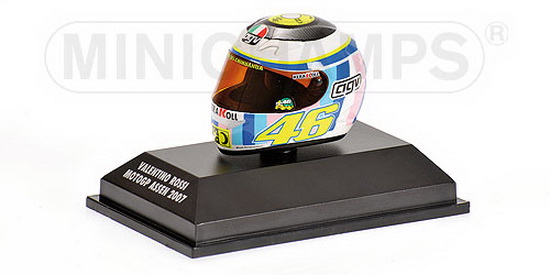1:8 AGV HELMET V.ROSSI MOTO GP ASSEN 2007