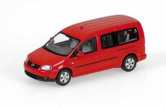 1:43 VWĽ CADDY MAXI SHUTTLE RED