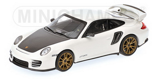 1:43 PORSCHE 911 ( 997 II ) GT2 RS 2010  WHITE GOLD WHEELS