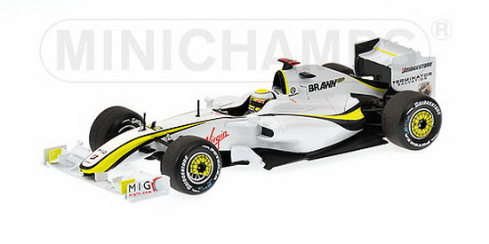 1:43 BRAWN MERCEDES BGP 001 J.BUTTON 4rd WIN SPAIN GP 2009