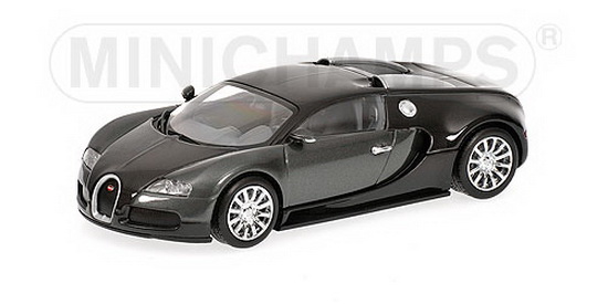 1:43 BUGATTI VEYRON 2009 BLACK / GREY METALLIC