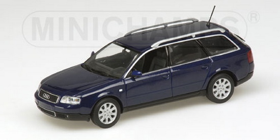 1:43 AUDI A6 AVANT 2001 BLUE METALLIC