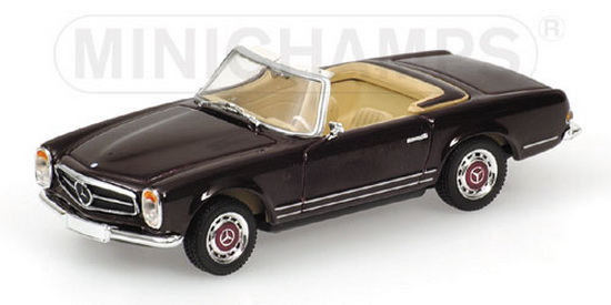 1:43 MERCEDES 230 SL CABRIO ( W113 ) 1968 DARK RED