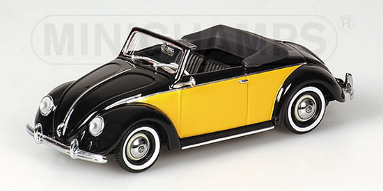 1:43 VW HEBMULLER CABRIO 1949 BLACK / YELLOW