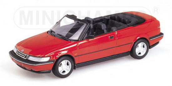 1:43 SAAB 900 CABRIOLET 1995 RED