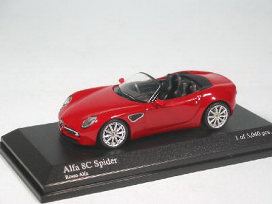 1:64 ALFA ROMEO 8C SPIDER 2007 RED