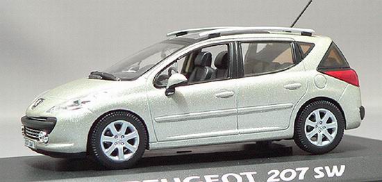 1:43 PEUGEOT 207 SW GRIS CENDRE 2007