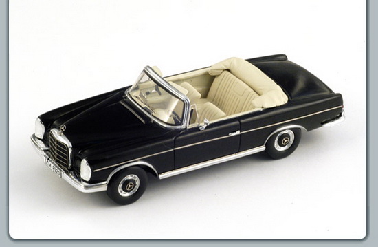 1:43 MERCEDES 300 SE CABRIO 1963 BLACK