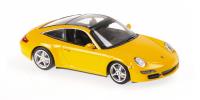 1:43 PORSCHE 911 TARGA - 2006 - YELLOW - MINICHAMPS - 940066161