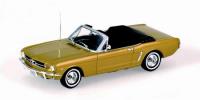 1:43 FORD MUSTANG CONVERTIBLE 1964 GOLD - MINICHAMPS - 400082432