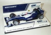 1:43 WILLIAMS TOYOTA SHOWCAR 2009 K.NAKAJIMA - MINICHAMPS 400090087