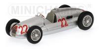 1:43 AUTO UNION TYP D – TAZIO NUVOLARI – WINNER ITALIAN GP 1938 - MINICHAMPS 400380022