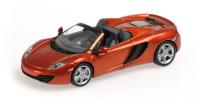 1:43 MCLAREN MP4-12C SPIDER - 2012 - ORANGE METALLIC - MINICHAMPS 530133030