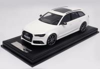 1:18 Audi RS6 Avant (C8) Carrera White - MOTORHELIX - MH006CW - No. 37/99