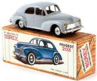 1:43 PEUGEOT 203 BLUE - RETRO PLASTIC - NOREV - 472310