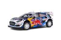 1:18 FORD PUMA RALLY RED BULL 1 WHITE #16 FOURMAUX/CORIA RALLY SWEDEN 2024 - SOLIDO - S1809504