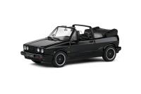 1:43 VOLKSWAGEN GOLF MKI CONVERTIBLE SPORTLINE BRILLIANT BLACK 1992 - SOLIDO - S4315802